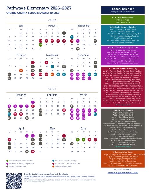 Orange County Schools District Events preview