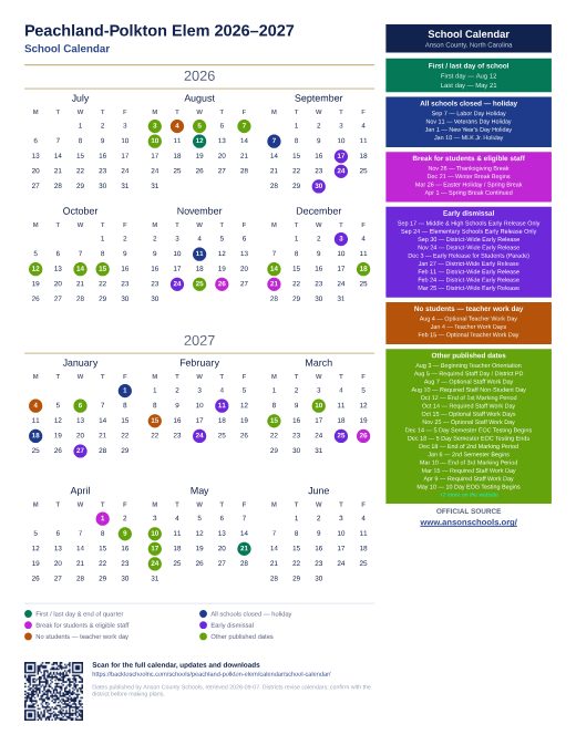 School Calendar preview