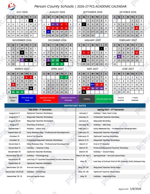 2026-2027 Calendar preview