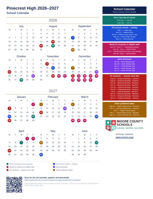 School Calendar preview