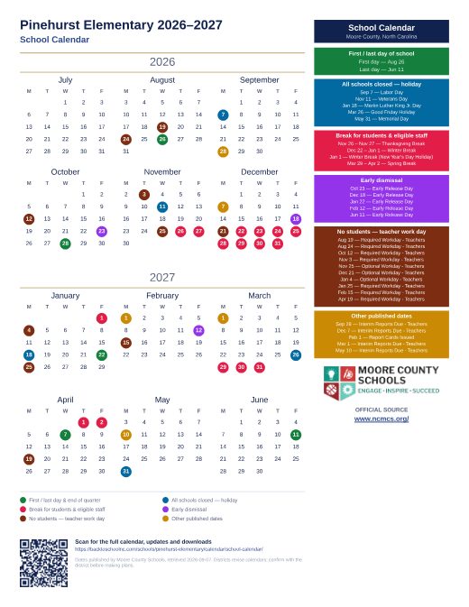 School Calendar preview