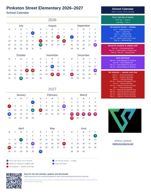 School Calendar preview