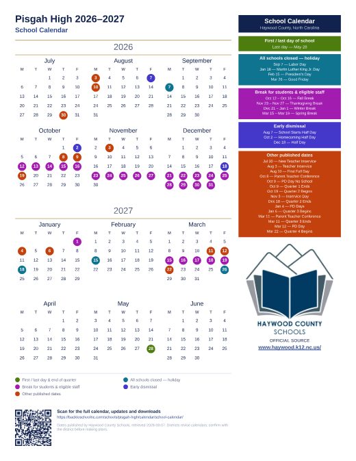 School Calendar preview