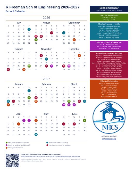 School Calendar preview