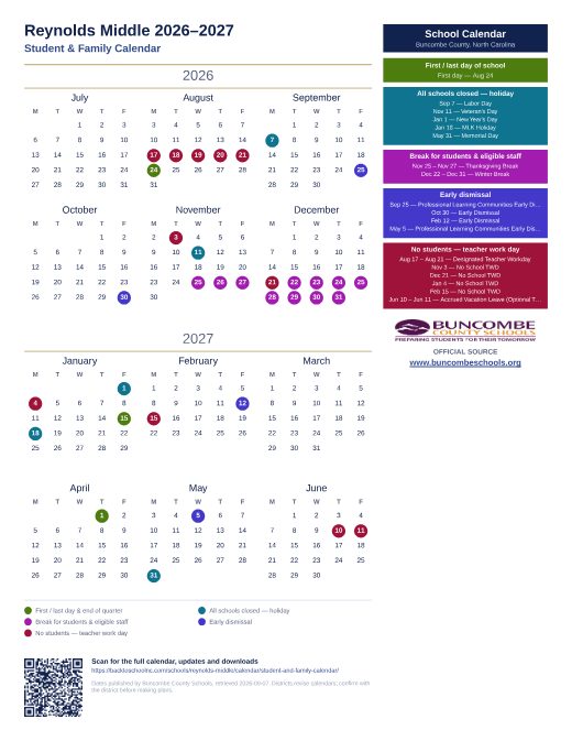 Student & Family Calendar preview