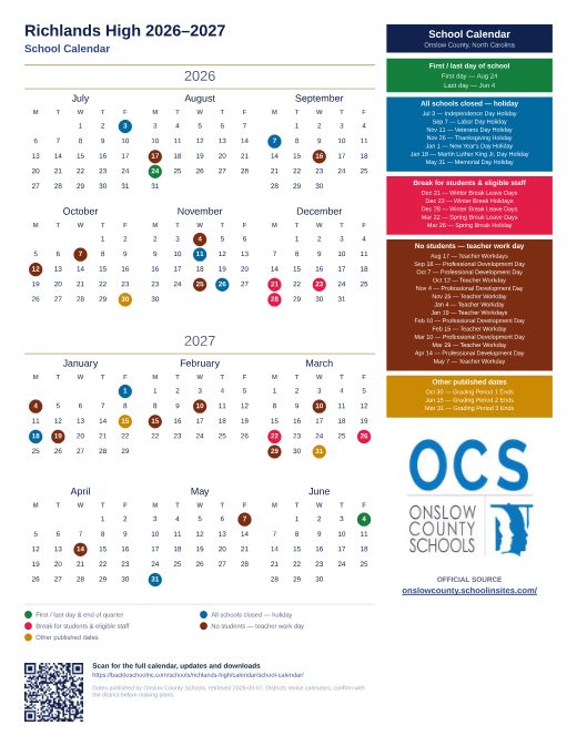 School Calendar preview
