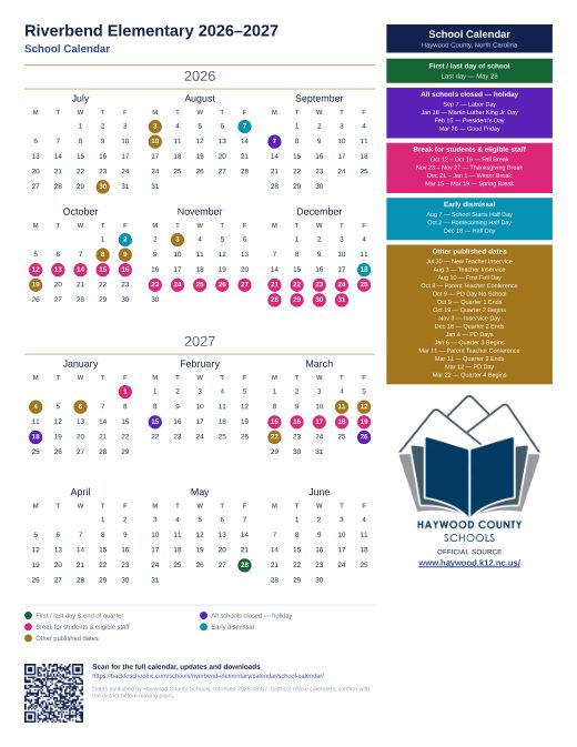 School Calendar preview