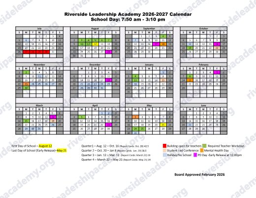2026-2027 Calendar preview