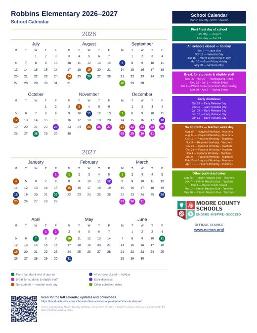 School Calendar preview