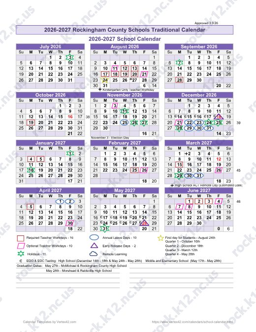 2026-2027 Calendar preview