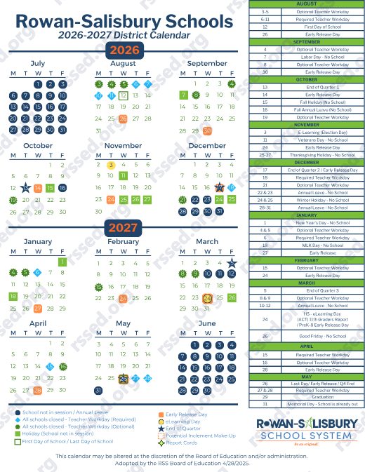 2026-2027 Calendar preview