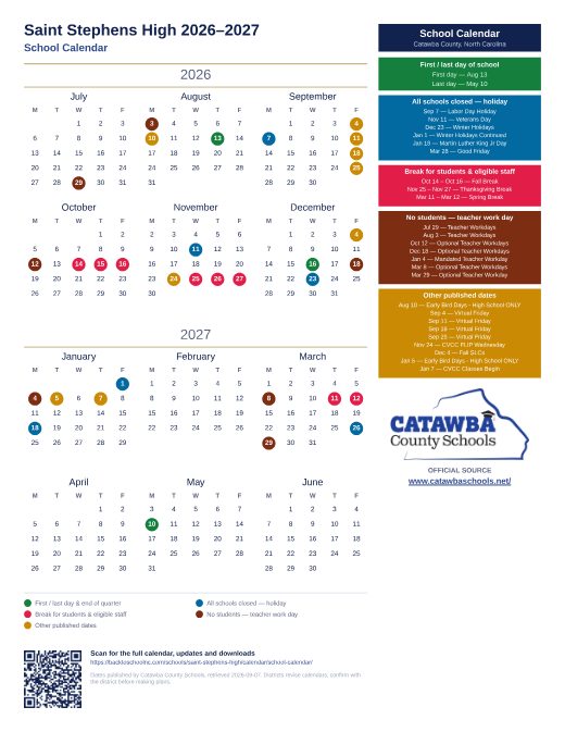 School Calendar preview