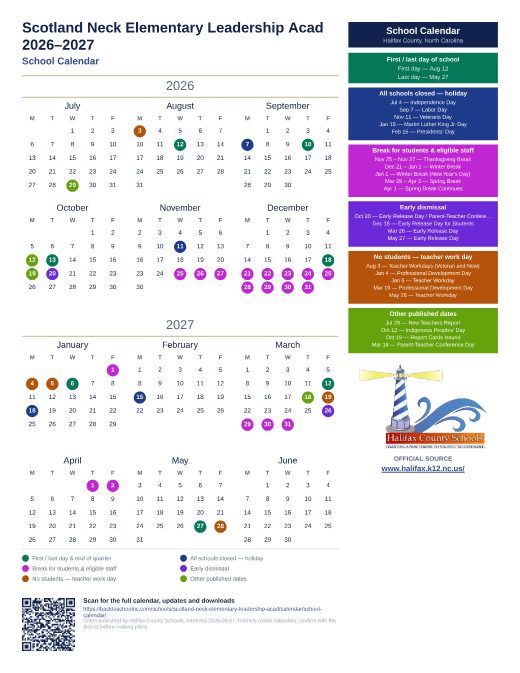 School Calendar preview