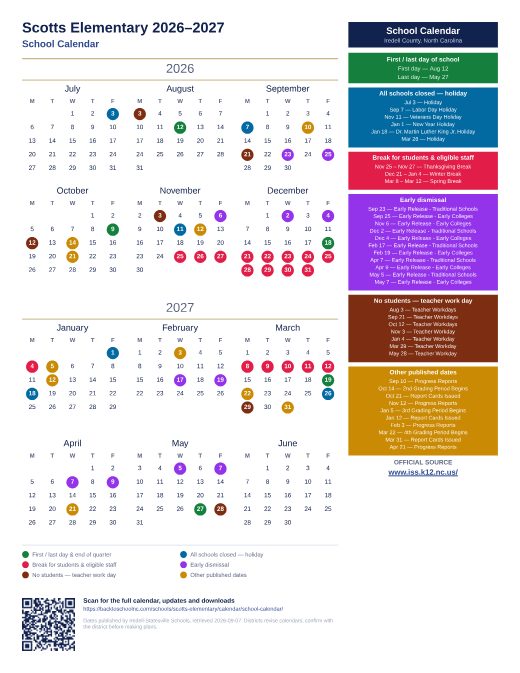School Calendar preview