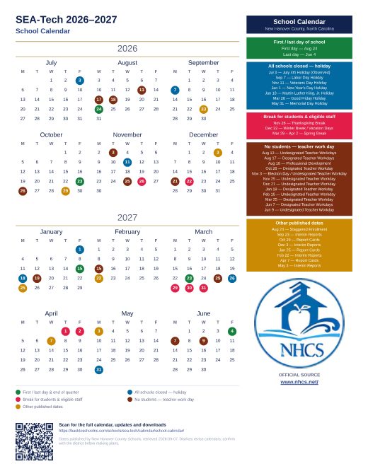 School Calendar preview