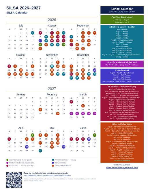 SILSA Calendar preview