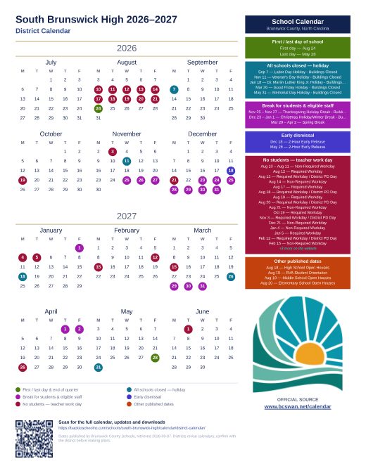 District Calendar preview