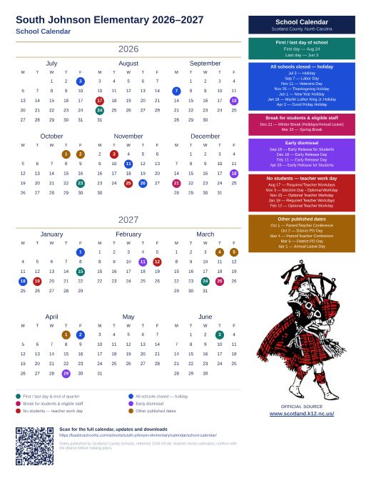 School Calendar preview