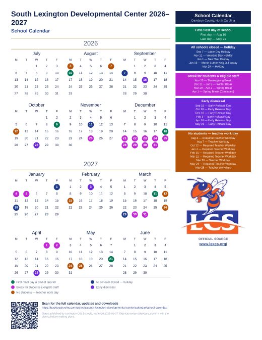 School Calendar preview