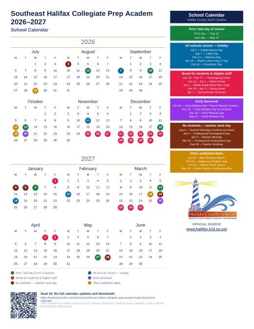 School Calendar preview