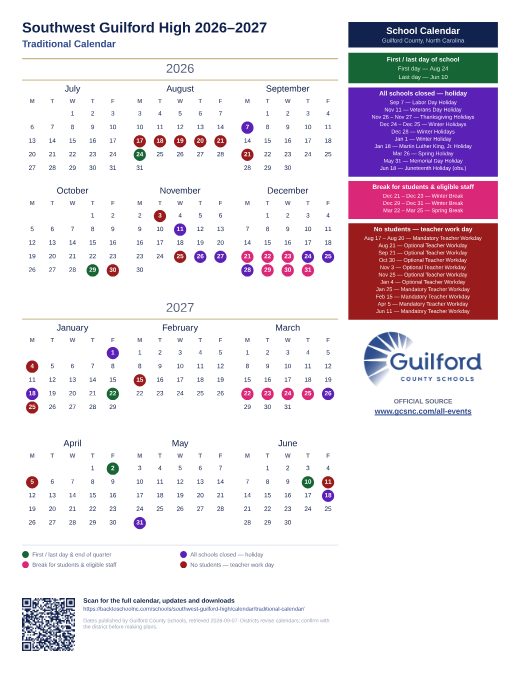 Traditional Calendar preview