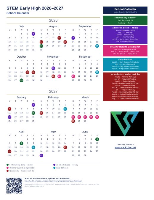 School Calendar preview