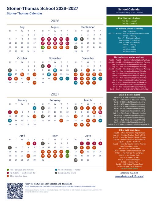 Stoner-Thomas Calendar preview