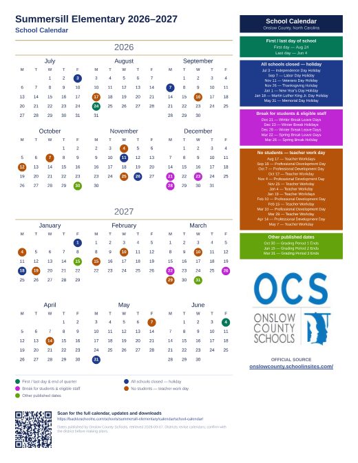 School Calendar preview