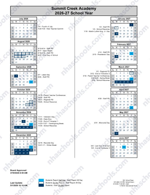 2026-2027 Calendar preview