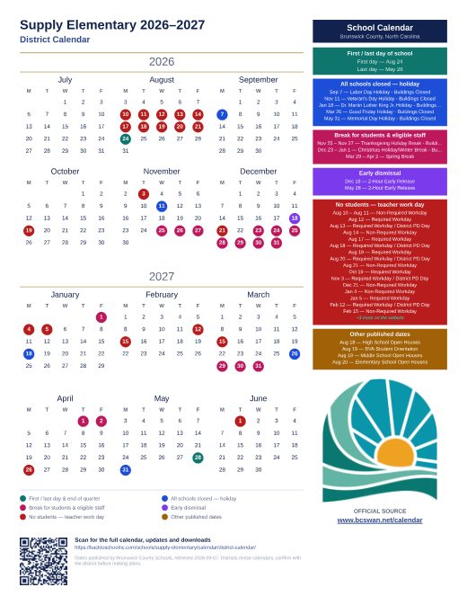 District Calendar preview