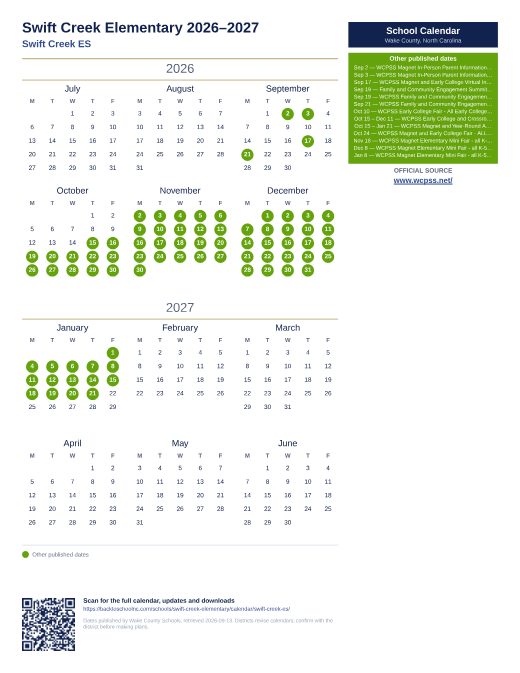 Swift Creek ES preview