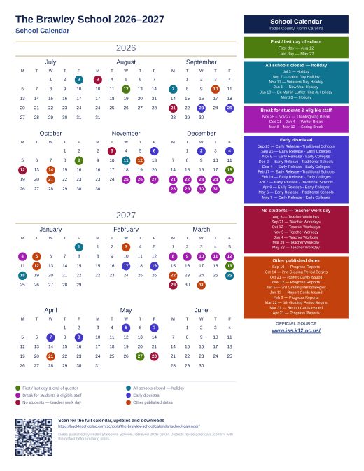 School Calendar preview