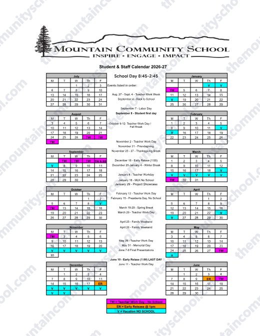 2026-2027 Calendar preview