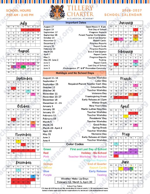 2026-2027 Calendar preview