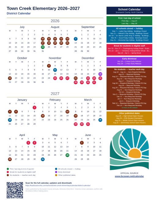 District Calendar preview