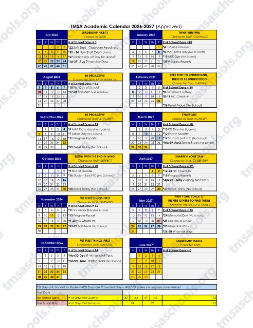 2026-2027 Calendar preview