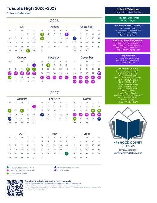 School Calendar preview