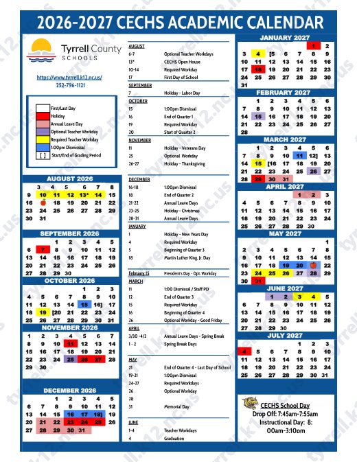 2026-2027 Calendar preview