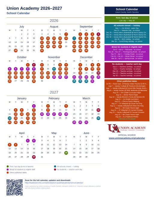 School Calendar preview