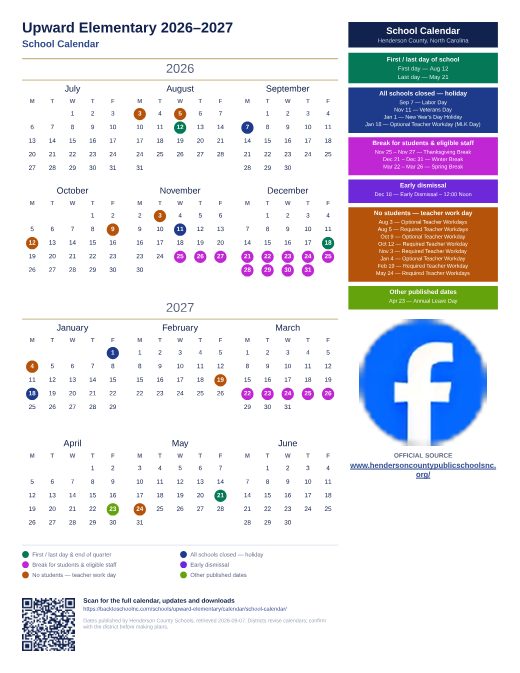 School Calendar preview