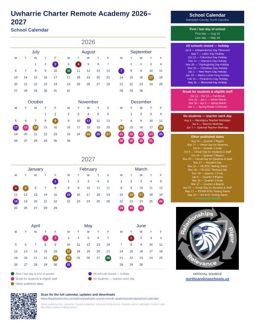 School Calendar preview