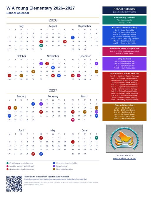 School Calendar preview