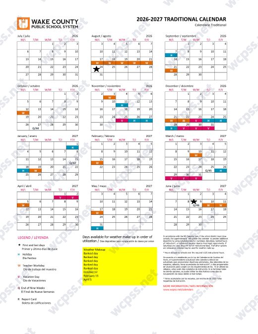 2026-2027 Calendar preview