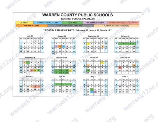 2026-2027 Calendar preview