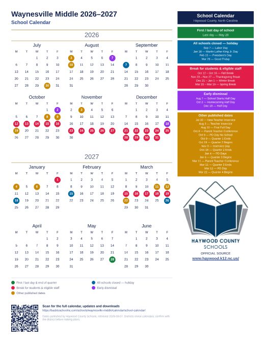 School Calendar preview