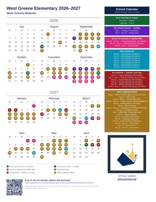 West Greene Website preview