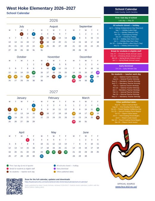 School Calendar preview