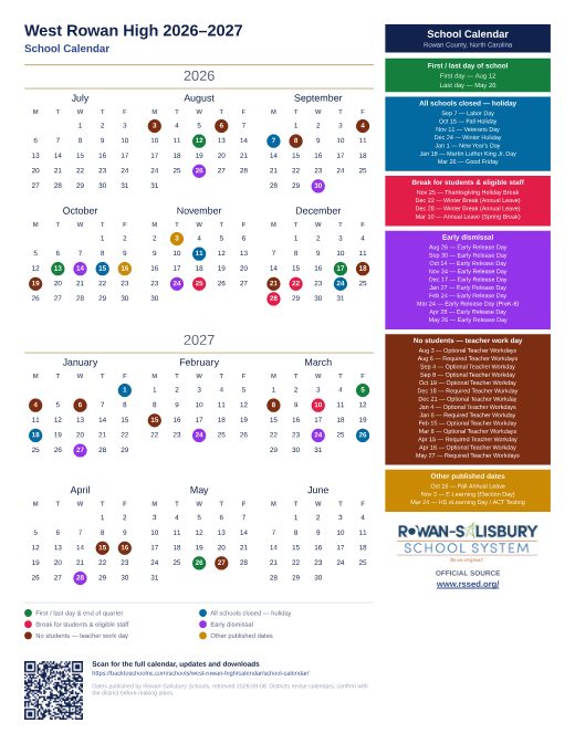 School Calendar preview
