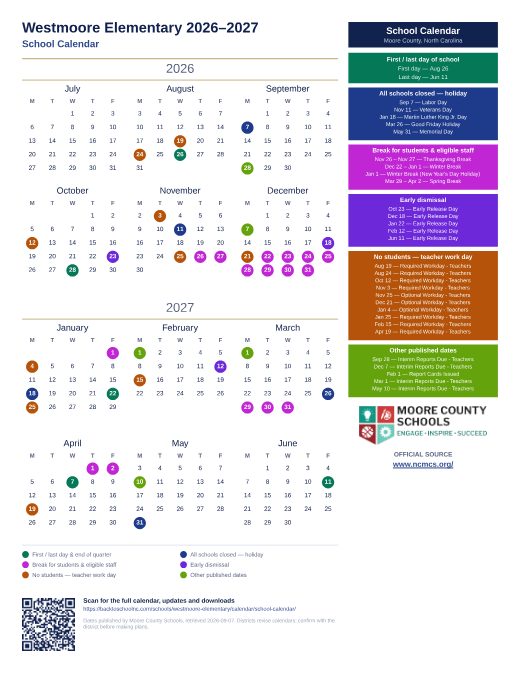 School Calendar preview