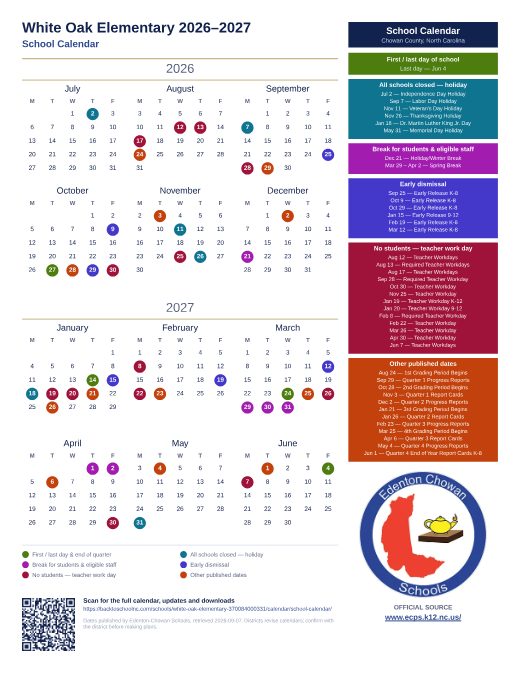 School Calendar preview